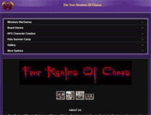 Tablet Screenshot of fourrealmsofchaos.com